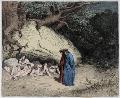 Inferno, Canto 4: Las almas inocentes en el Limbo, ilustración de La Divina Comedia de Dante Alighieri, 1885 de Gustave after Dore